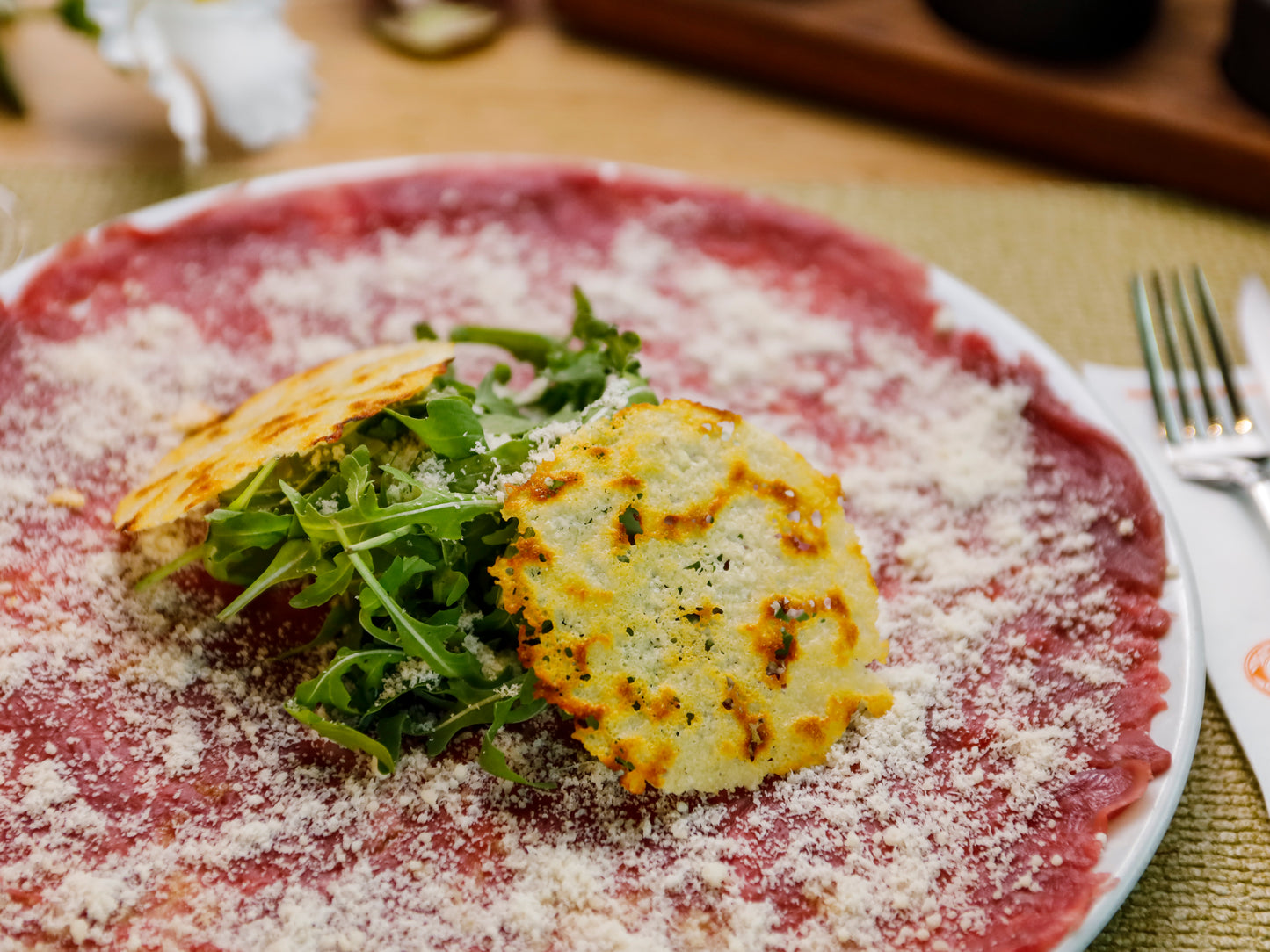 Beef Carpaccio with Parmigiano Reggiano Crisps 200g