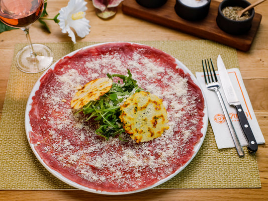 Beef Carpaccio with Parmigiano Reggiano Crisps 200g